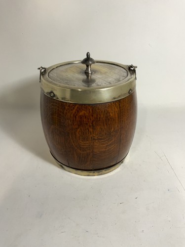Antique oak biscuit - biscuit, barrel