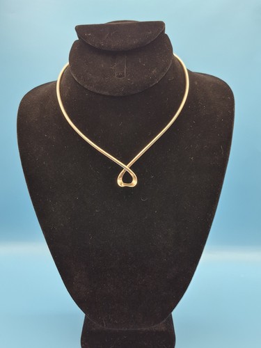 Silver 925 choker necklace - silver, .925