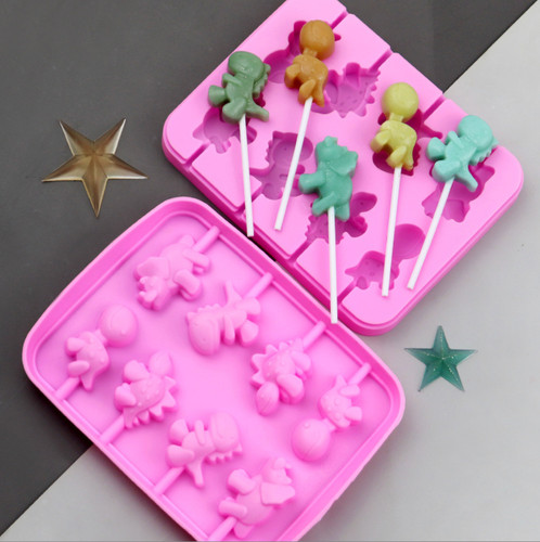 Dinosaur silicone lollipop - dinosaur,