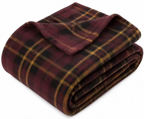 Single tartan check fleece - tartan,