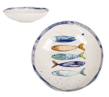 Peixe Iberica irregular shape 21cm pasta bowls Stoneware