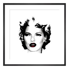Banksy Kate Moss monochome