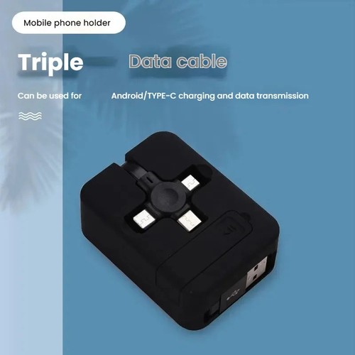 Retractable usb charger - 3-in-1,
