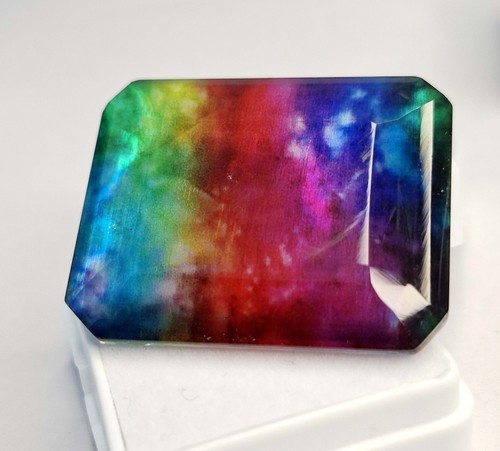 Natural ammolite emerald - ammolite, cut