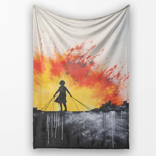 Soft fleece blanket bed sofa - blanket,