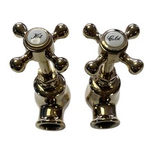 Globe Bath Taps Gold Finish
