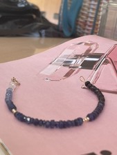 9ct Gold Sapphire Beads