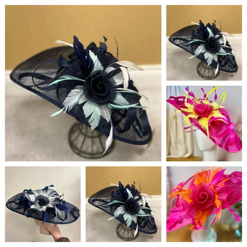 Large flower feather hatinator - large,