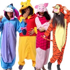 Winnie The Pooh UK Pyjamas Characters Costume Dress Onesiee Hoodies Fancy Unisex