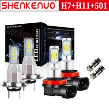 For Bmw X5 E70 Headlight Xenon White LX 2007-2013 80w Led Fog Side Light Bulbs