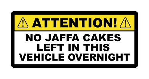 Van car sticker no jaffa - /, =