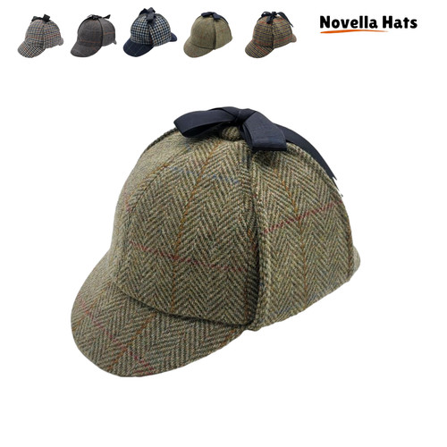 Houndstooth wool deerstalker - wool,