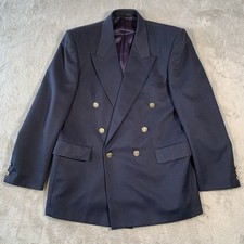 Jacket Mens 40 S Navy Wool
