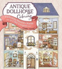 Antique Dollhouse Coloring -