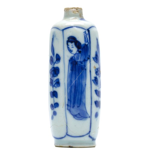 Chinese porcelain snuff bottle - porcelain,