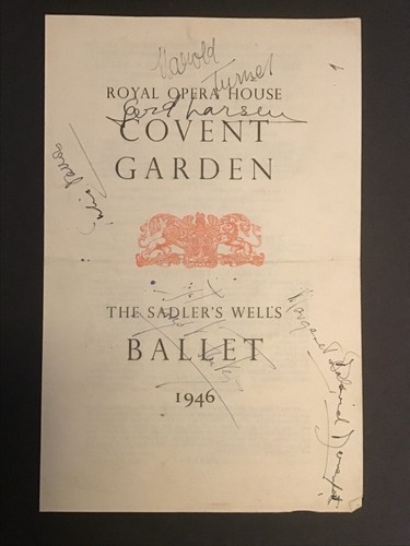 Ballet autograph signed - ballet,