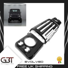 LAND ROVER DEFENDER FRONT SVX STYLE GRILLE & HEADLAMP SURROUND ORIGINAL LIGHTS