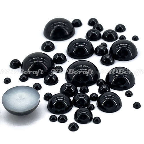 Flat back pearl rhinestones - flat,