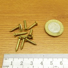 STEEL M3 GOLD WOOD SCREWS " 3