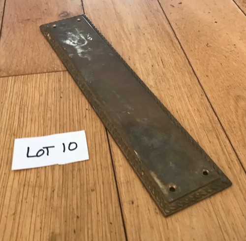 Vintage brass push door - vintage,