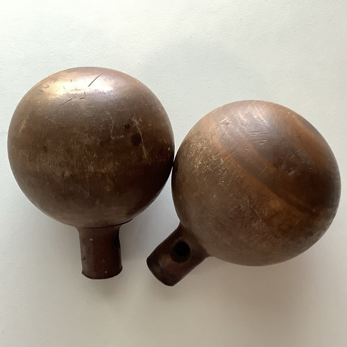 Vintage pair hand turned - pair,