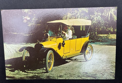 Antique postcard car - postcard, 1914