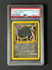 PSA 8 Shining Steelix 112/105 1st Edition Pokémon Card Neo Destiny WOTC NM-MT