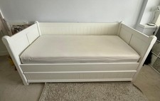 A * space / ASPACE White Day Bed with pull out storage / trundle + 2 x mattress
