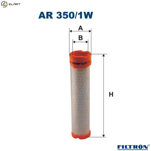 Secondary air filter - filter, 350/1w