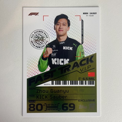Zhou guanyu mga topps f1 - topps,