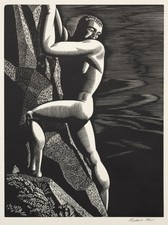 Rockwell Kent: Mountain Climber, 1933 Archival Quality Art Print.