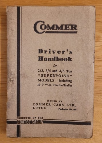 1947 commer driver handbook - 1947,