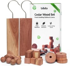 28Pcs 100% Natural Cedarwood Moth Repellent Cedar Wood Disc Moth Balls
