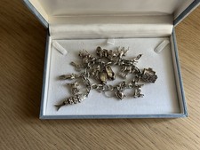 Solid Silver Charm Bracelet