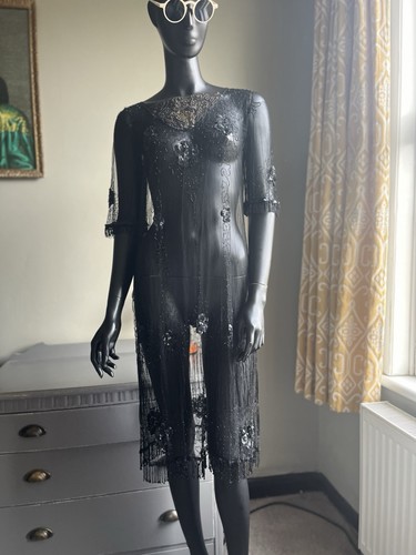 1920s vintage flapper dress - ,