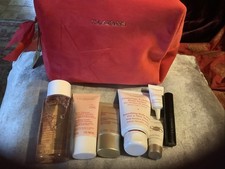 Clarins Skin Care Gift Set, Cleansers, Day Cream, SOS Primer, Mascara, Eye Gel