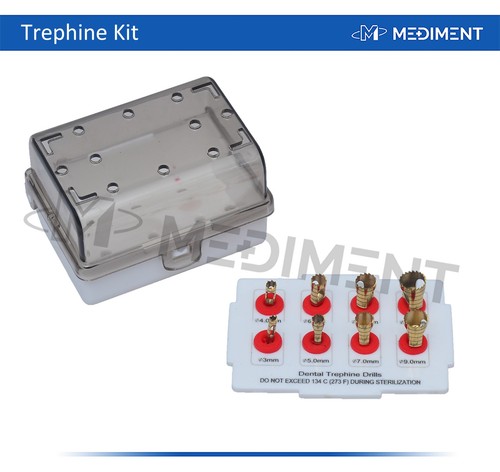 Plastic gold pieces trephine - 8,