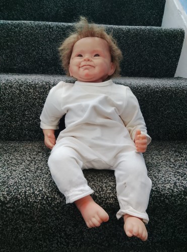Vintage smiling baby doll - vintage,