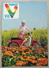 YAMAHA V50 & V50E Mopeds Sales Brochure Late 1970s? #MCL V50 46. 11x70