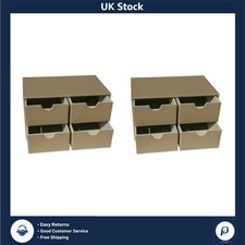 Elegant Faux Leather 4 Drawer