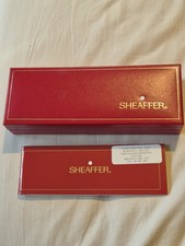 Vintage Sheaffer Sentinel Sailor Lacquered Black Medium Fountain Pen, Box Papers