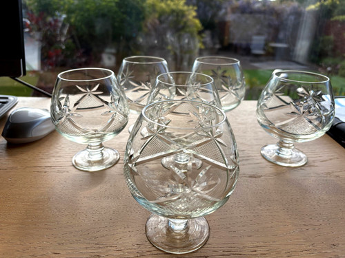 Set vintage crystal cut - vintage, crystal/cut
