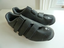 SPECIALIZED SPORT RBX BLACK CYCLING SHOES WITH CLEATS SIZE 10.5 UK HARDLY WORN