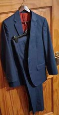 Men's ROYAL BLUE 2-Piece Suit UK Chest 38" S Waist 34"S