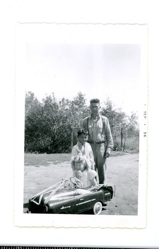 Kids with toy car automobile