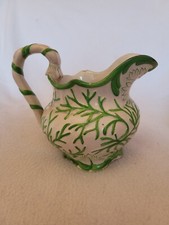 Circa 1838 Elijah Jones Antique Relief-Moulded Jug - Cobridge - Villa Pottery