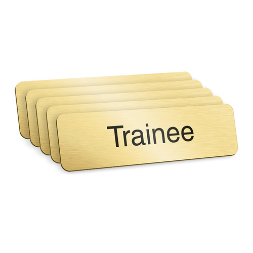 Trainee badges gold - badges,