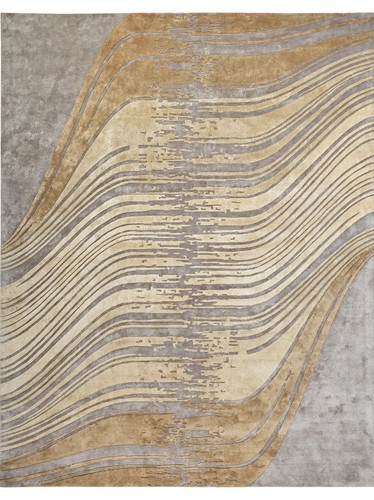 Modern abstract wave - modern, rug