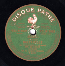 Thibaud. Fiorillo (adagio)+Wieniawsky (Saltarelle)+Svendsen. Pathé 9525. NM- scr