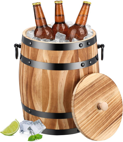 Ice bucket wooden - wooden, with